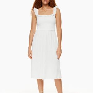 Wilfred Aritzia Reminisce smocked midi dress